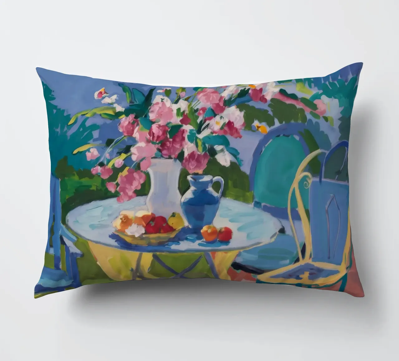 Rose Garden Repose decorative cushion by Celestial Harmony