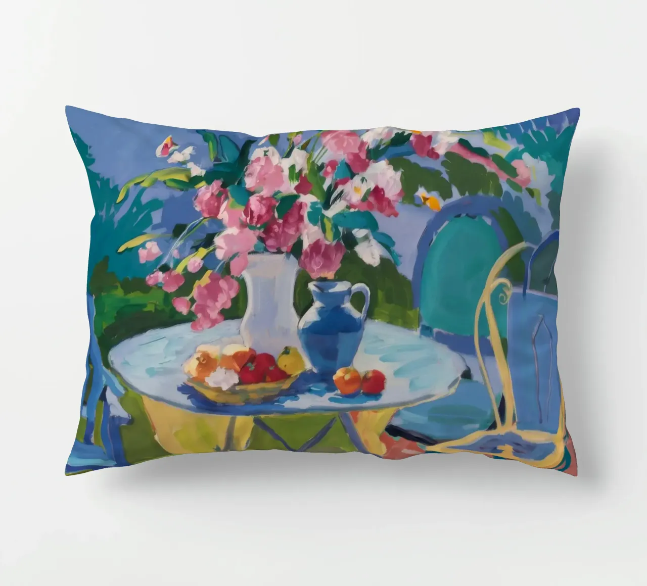 Rose Garden Repose decorative cushion by Celestial Harmony