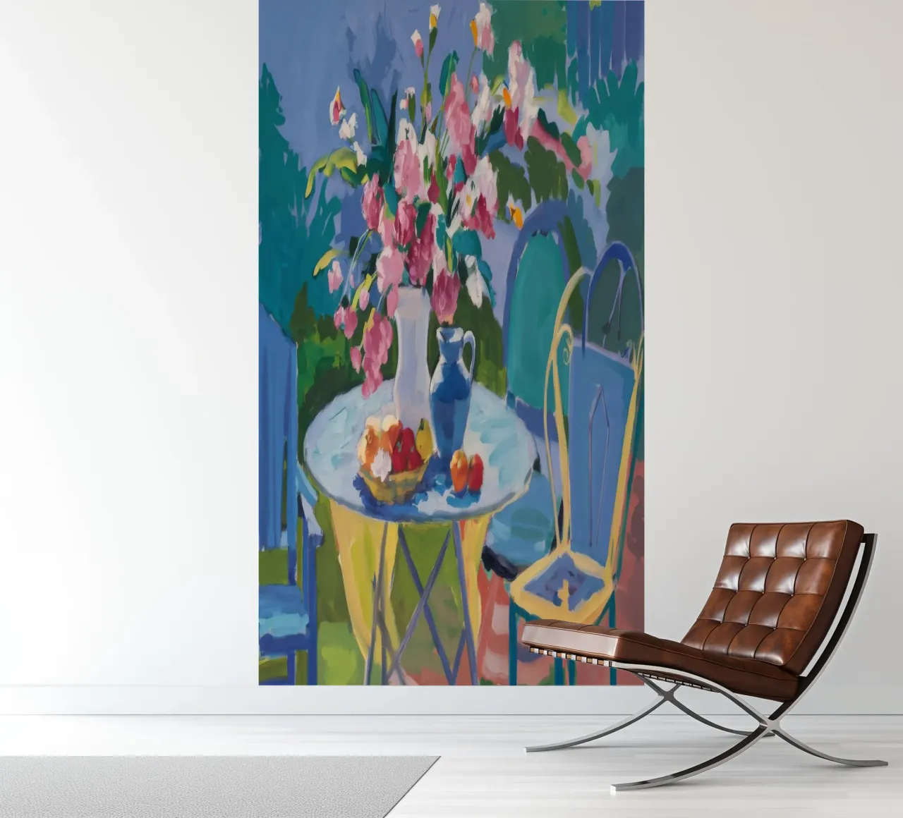 Rozentuin rust fotobehang van Celestial Harmony