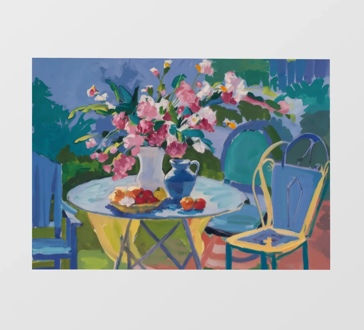 Rozentuin rust fotobehang van Celestial Harmony