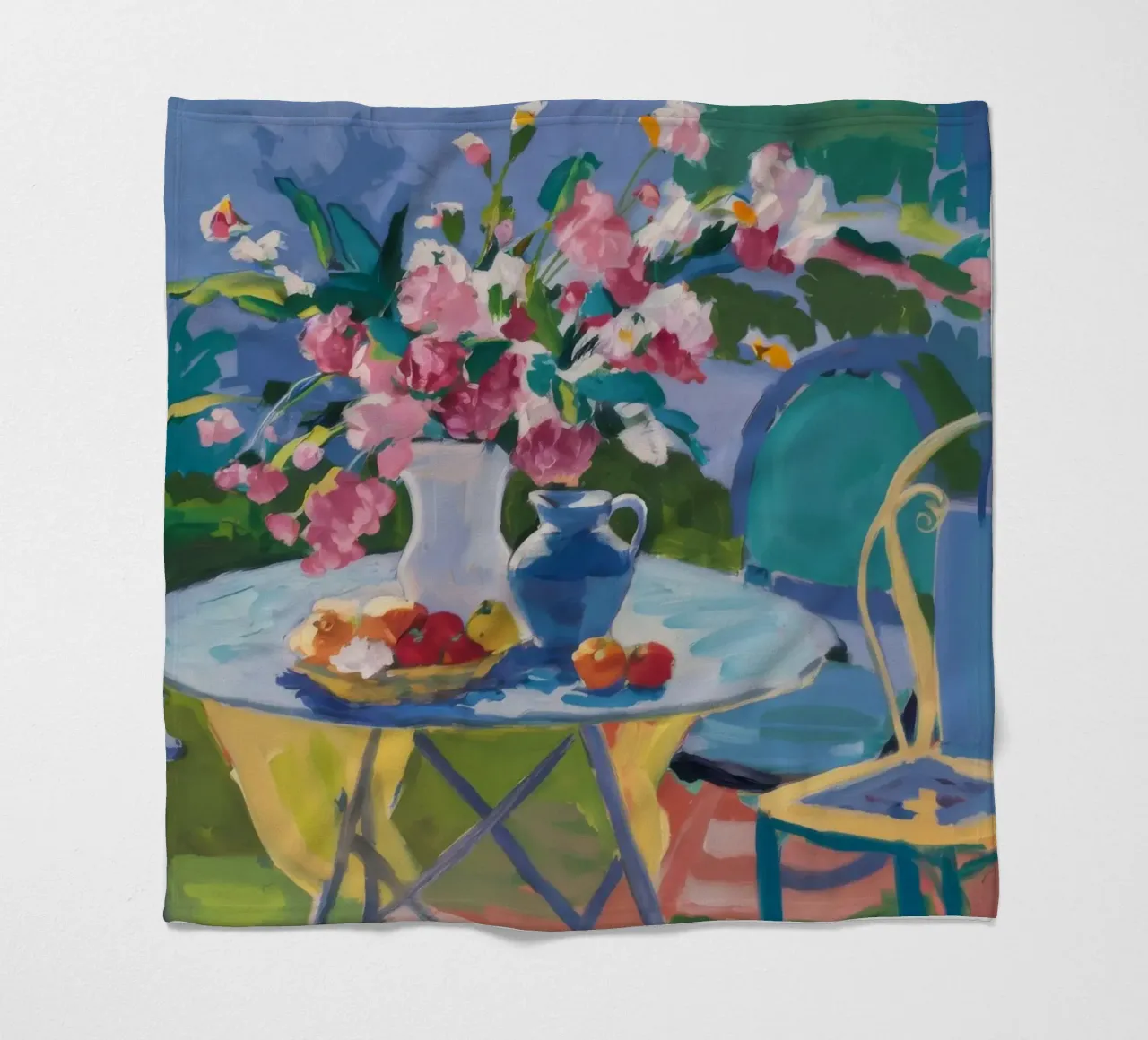 Rozentuin rust fleecedeken van Celestial Harmony