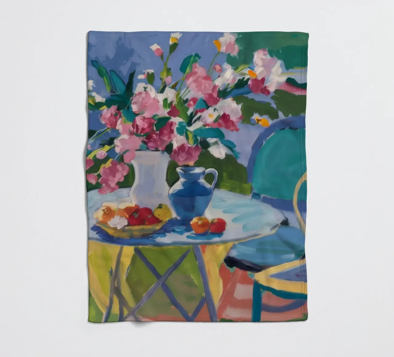 Rozentuin rust fleecedeken van Celestial Harmony