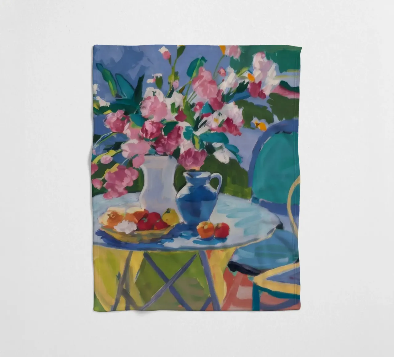 Rozentuin rust fleecedeken van Celestial Harmony