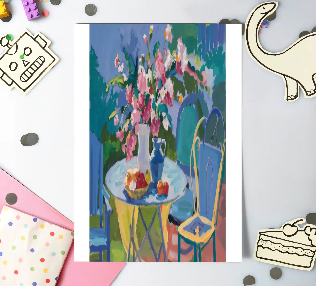 Rozentuin rust stickervel van Celestial Harmony