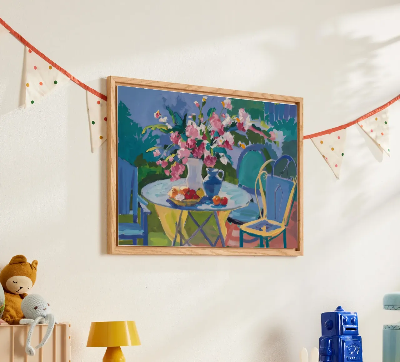 Rozentuin rust acryl van Celestial Harmony