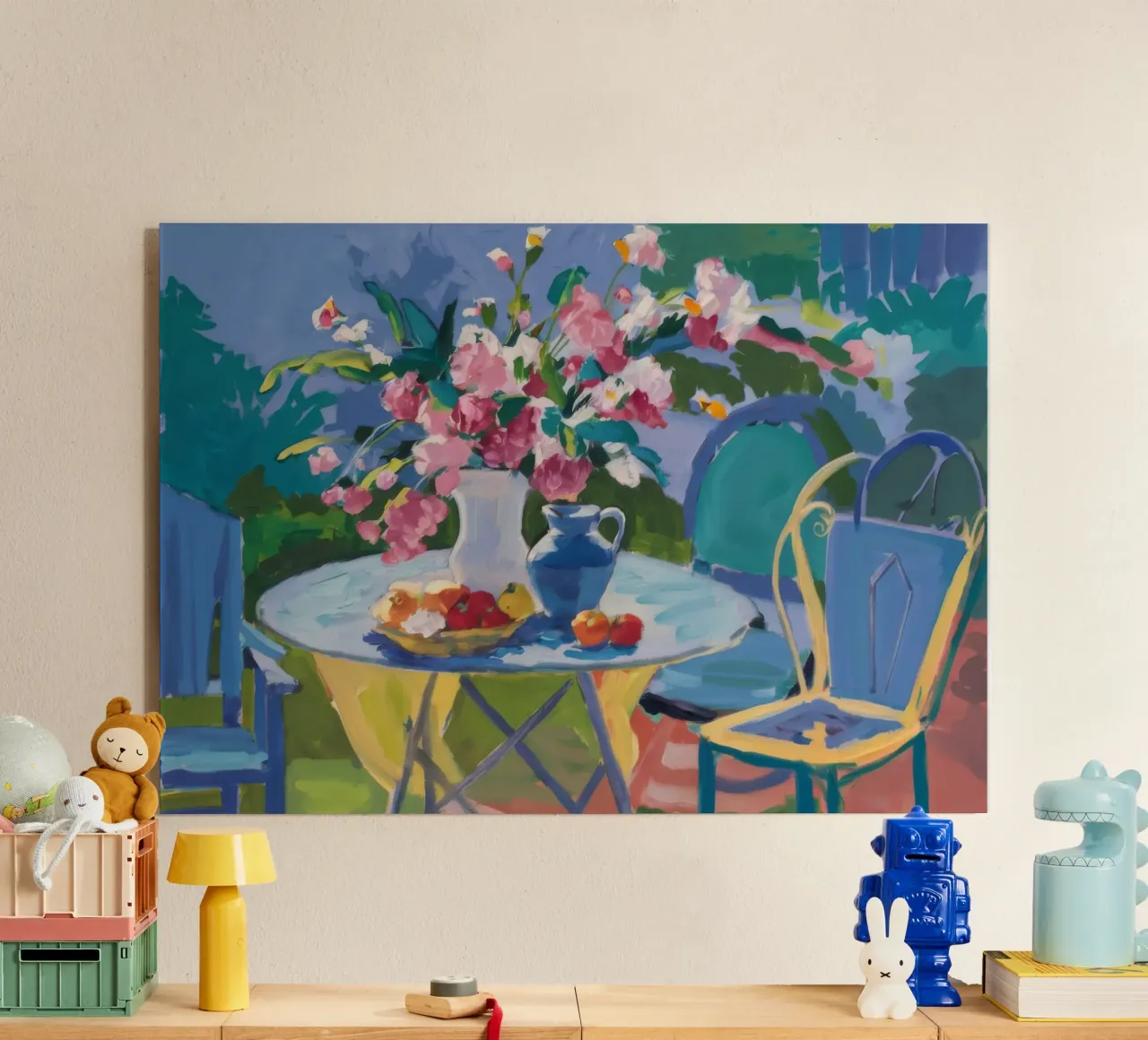 Rozentuin rust acryl van Celestial Harmony