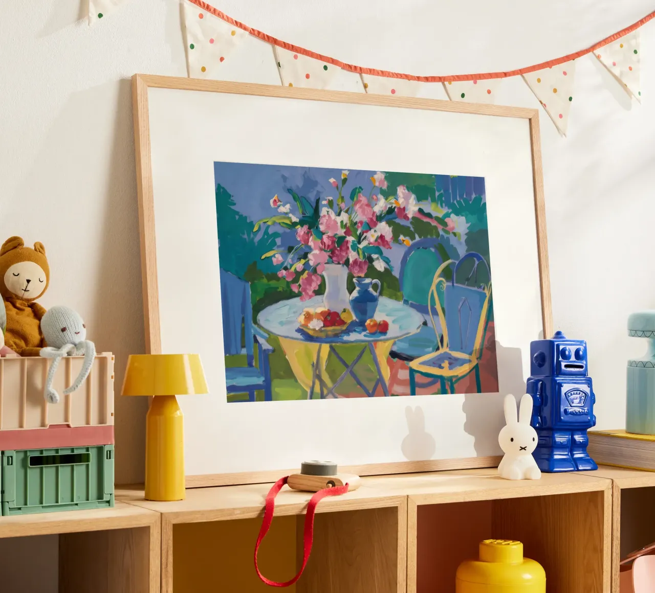 Rozentuin rust poster van Celestial Harmony