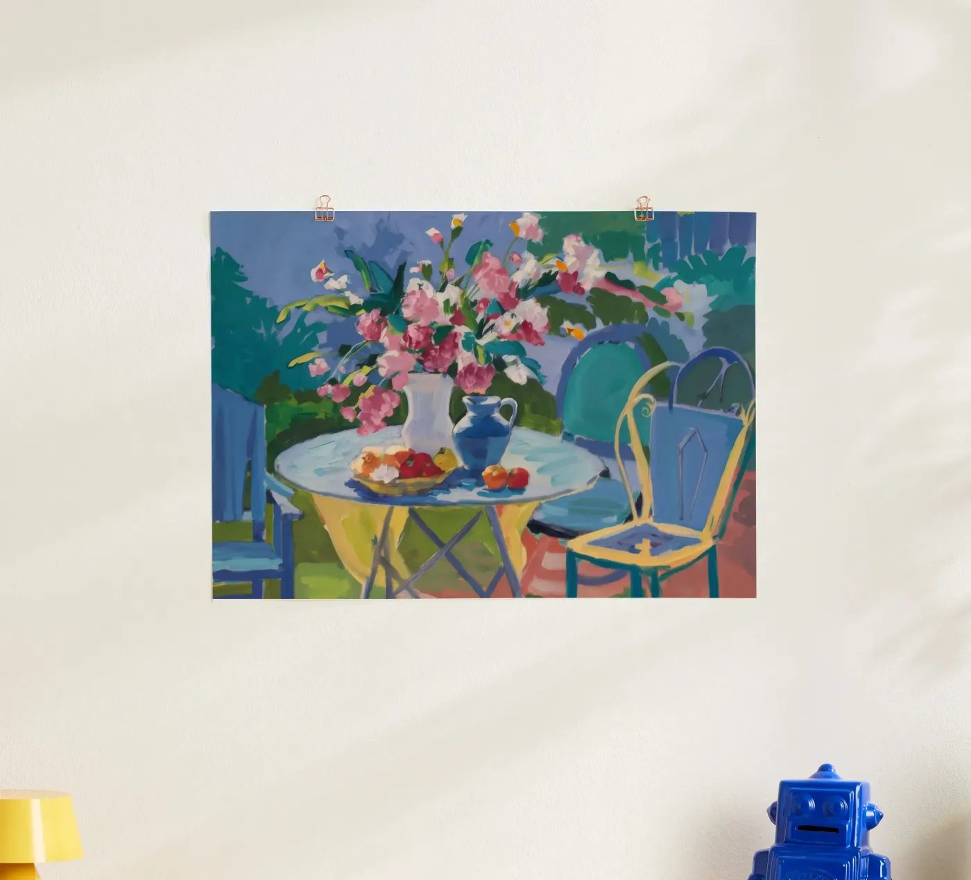 Rose Garden Repose poster van Celestial Harmony