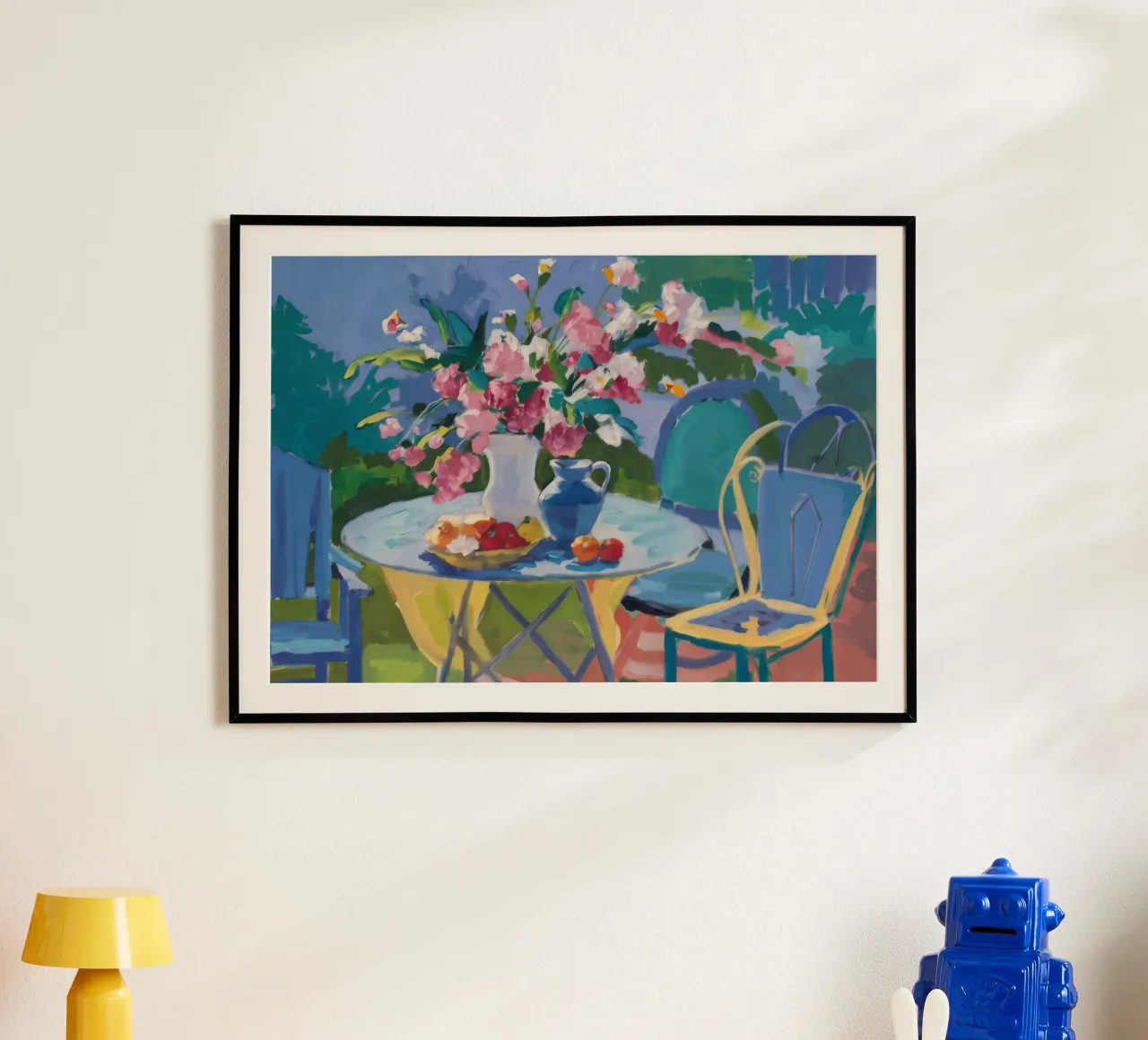 Rozentuin rust poster van Celestial Harmony