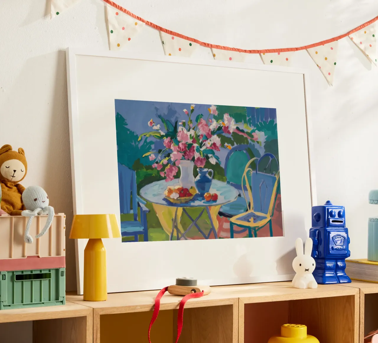 Rozentuin rust poster van Celestial Harmony