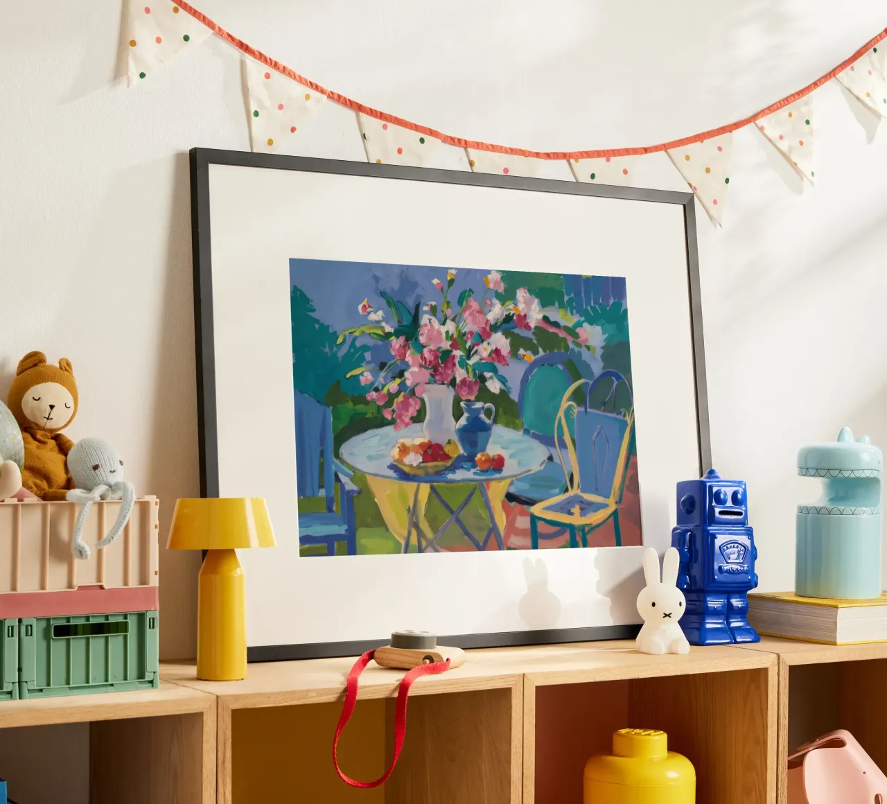 Rozentuin rust poster van Celestial Harmony