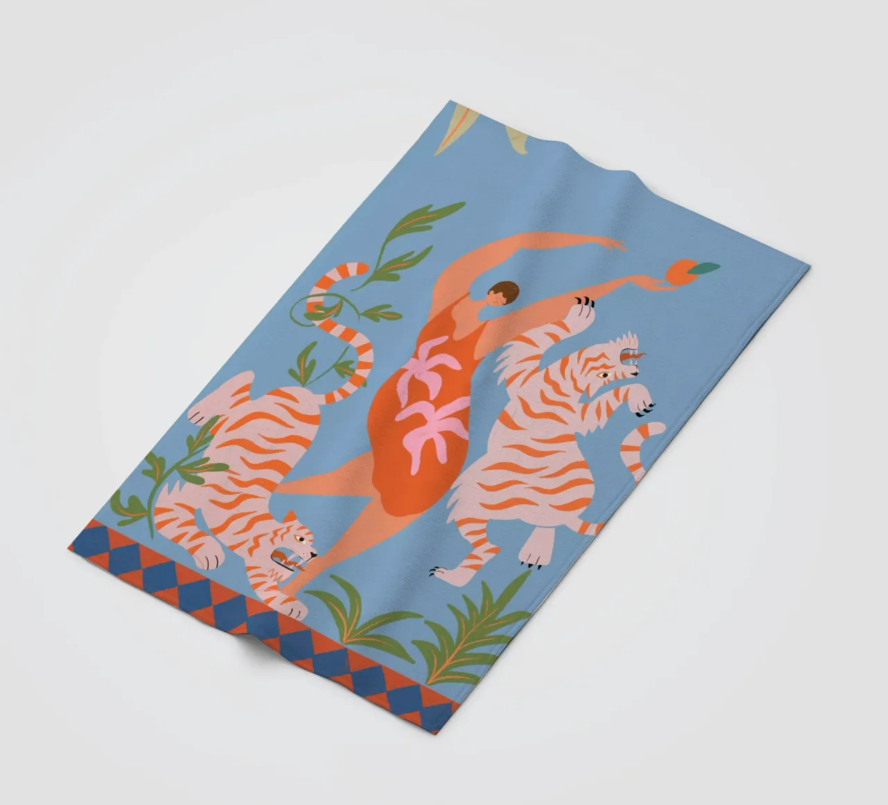 Dancing with Tigers coperta in pile da Arty Guava
