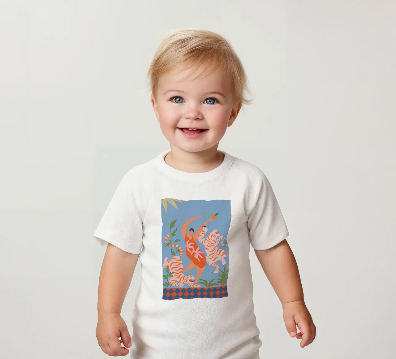 Dancing with Tigers maglietta neonato da Arty Guava