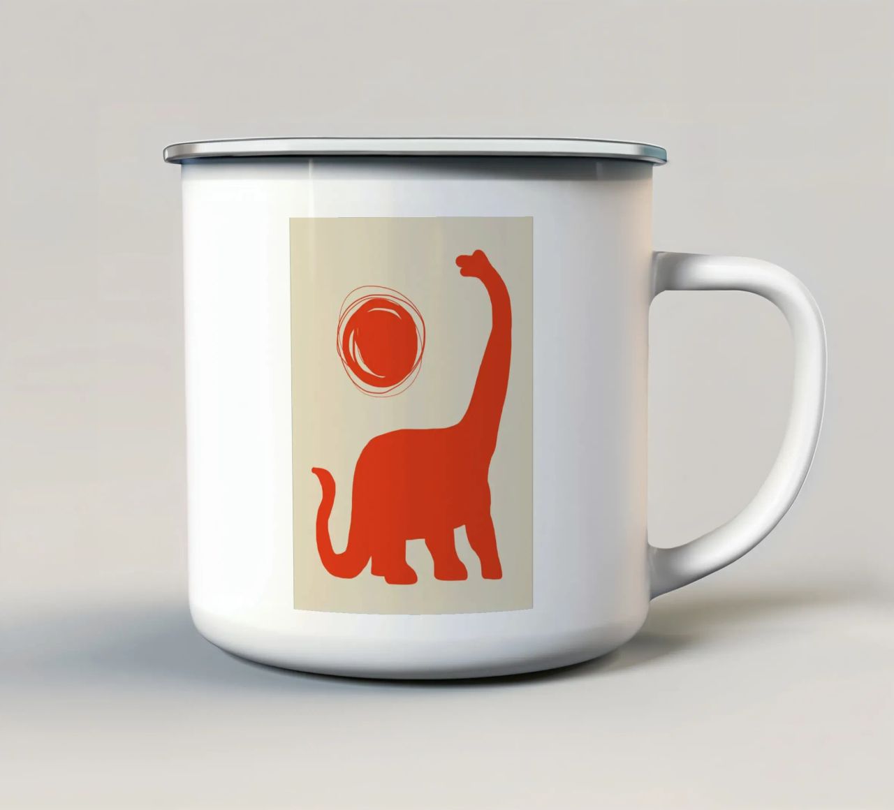 Vivaio brachiosauro tazza in smalto da Little Dean