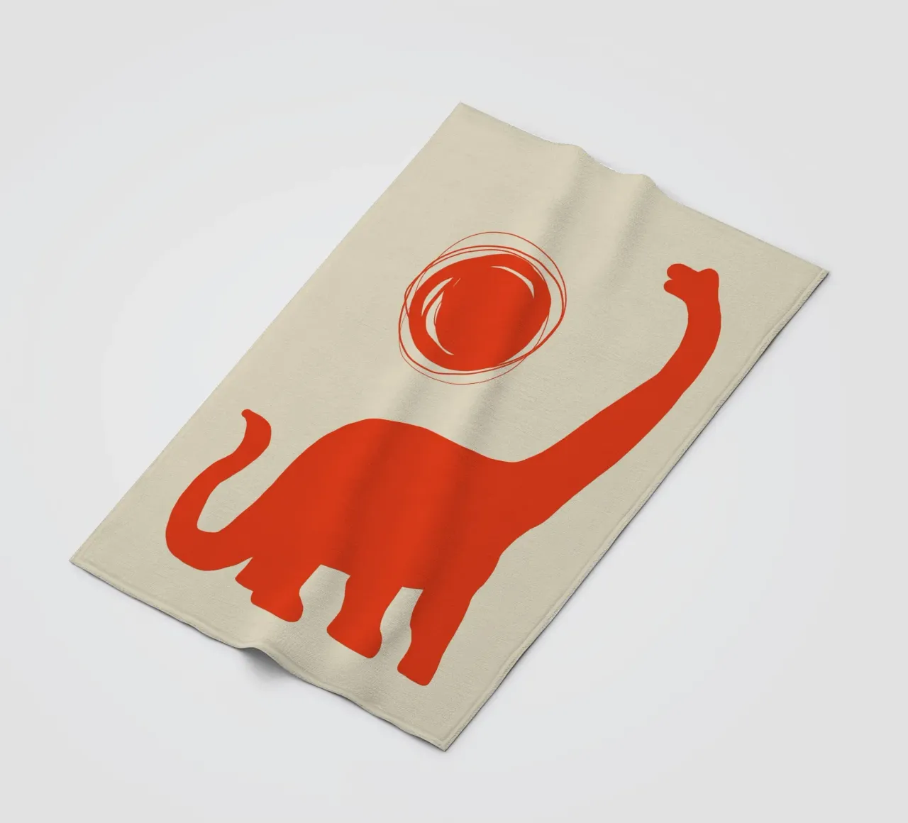 Brachiosaurus fleecedeken van Little Dean