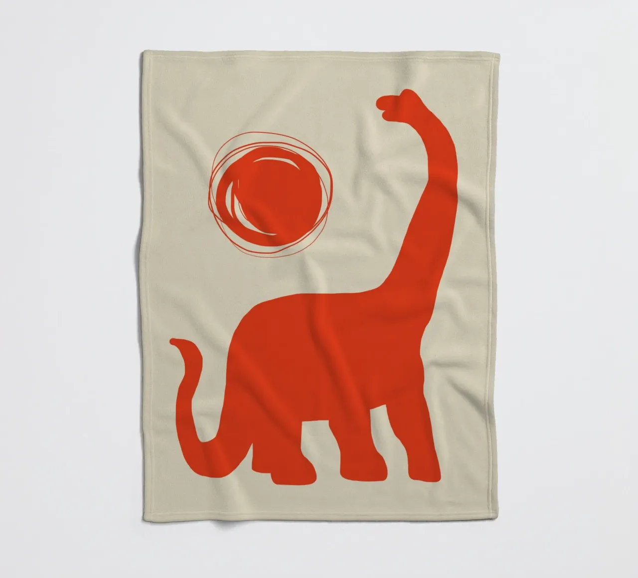 Brachiosaurus fleecedeken van Little Dean