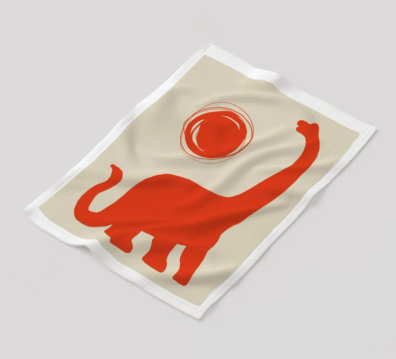 Brachiosaurus fleecedeken van Little Dean