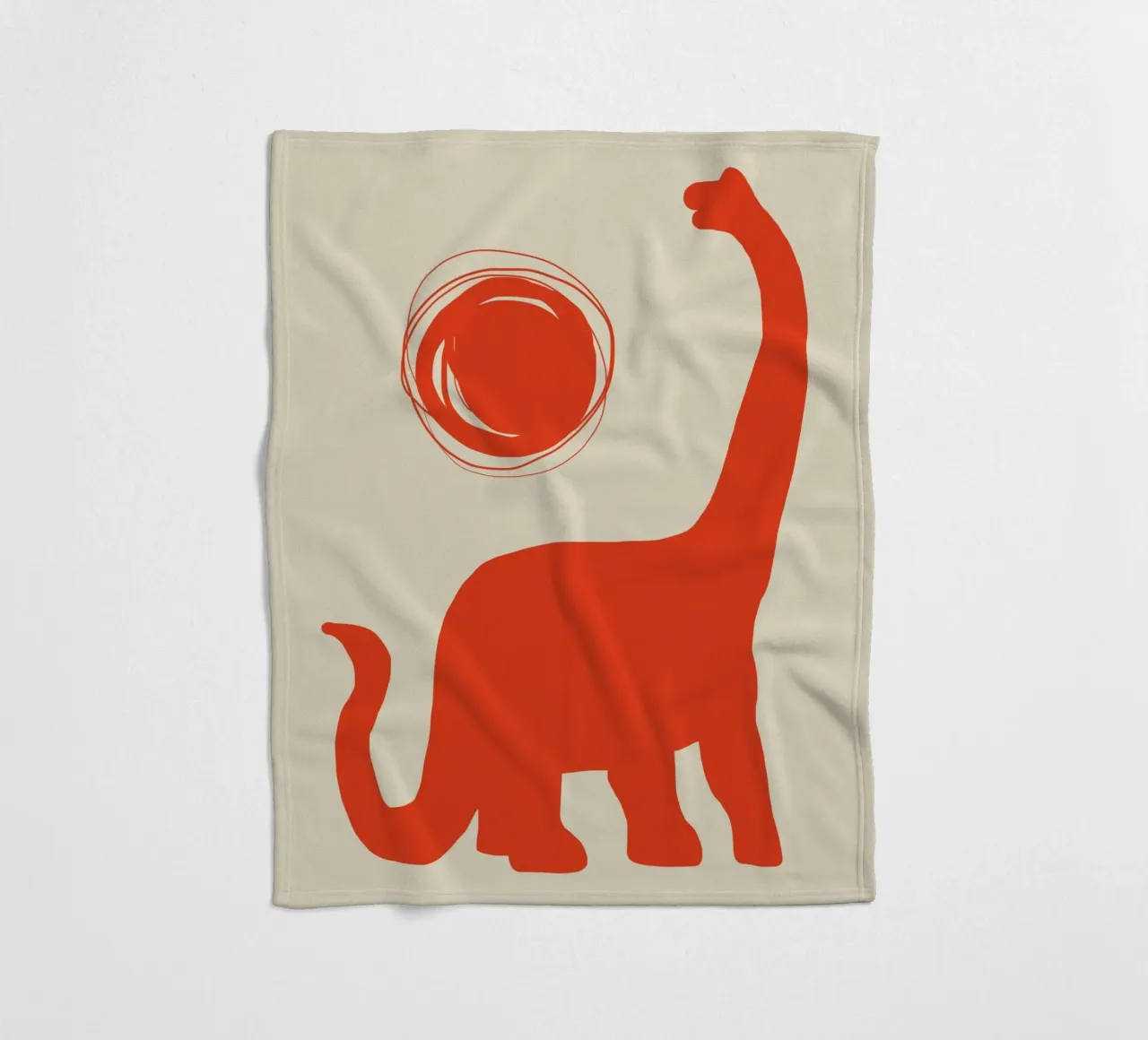 Brachiosaurus fleecedeken van Little Dean