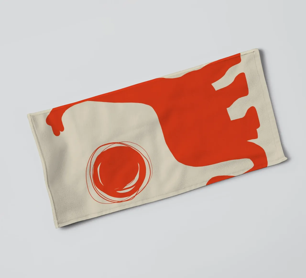 Nursery brachiosaurus towel by Little Dean