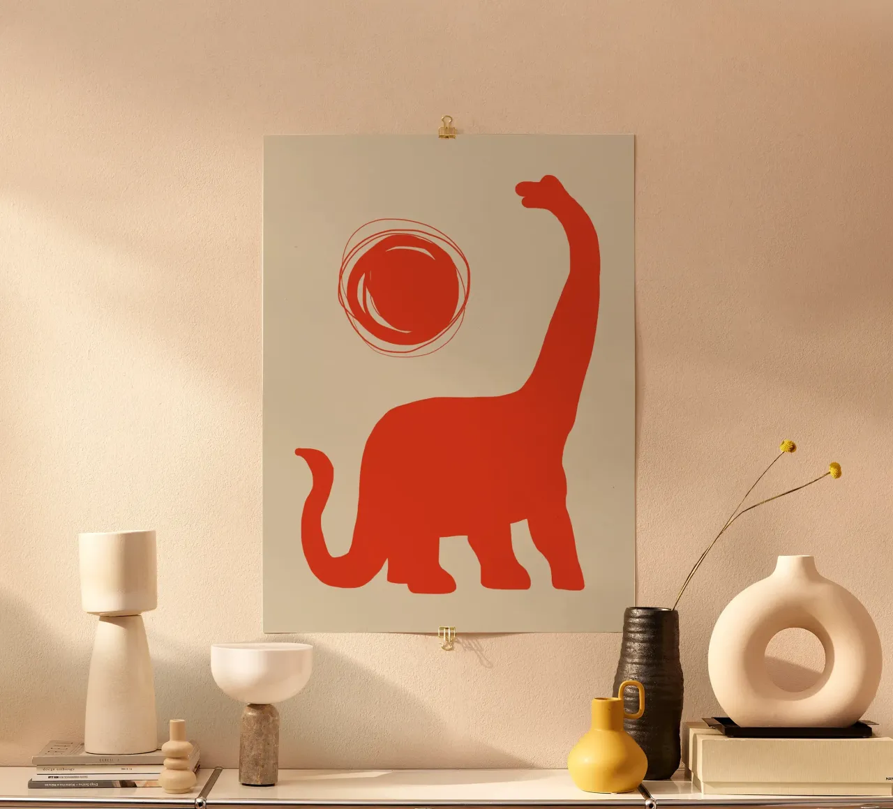 Brachiosaurus poster van Little Dean