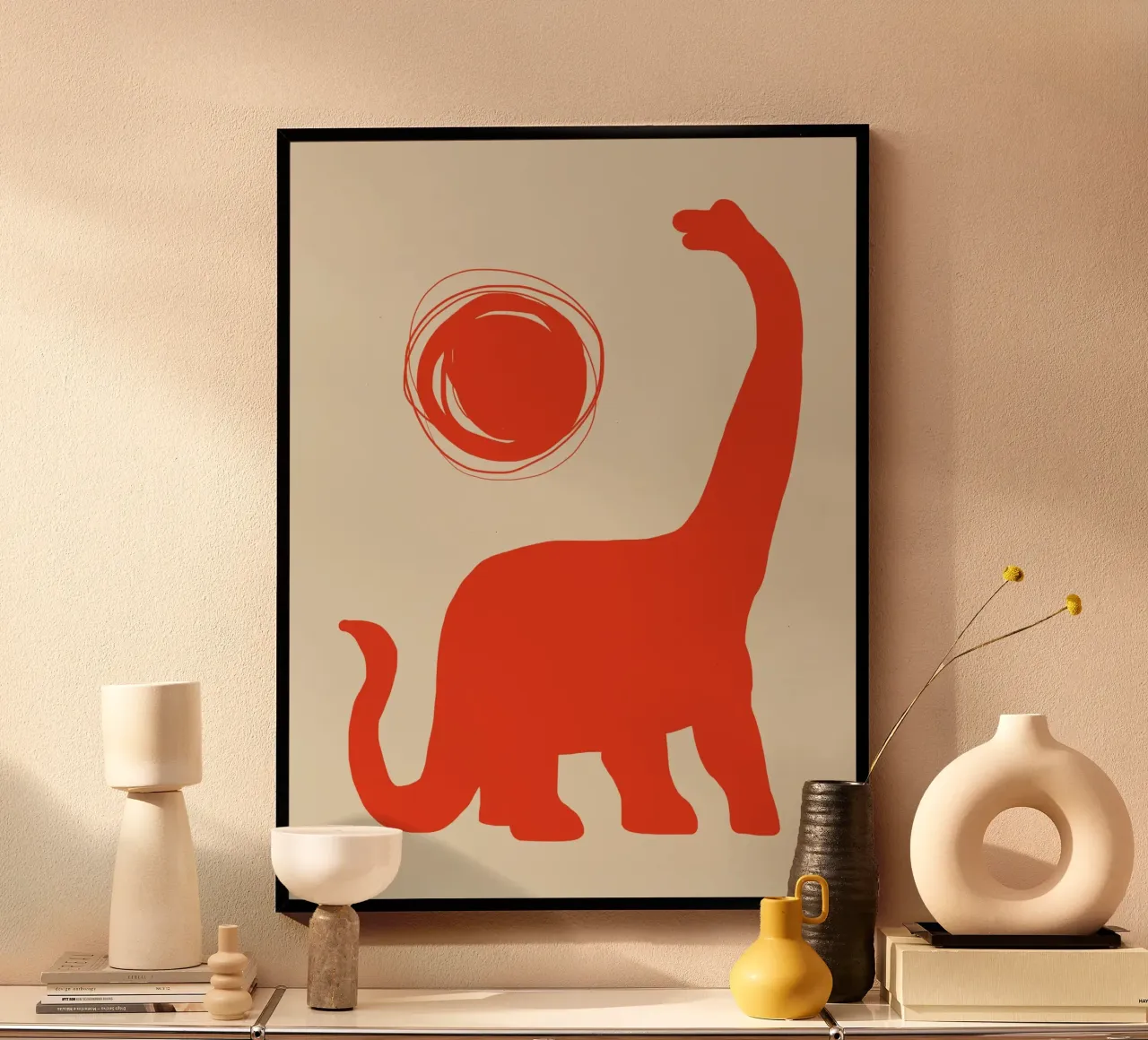 Brachiosaurus poster van Little Dean