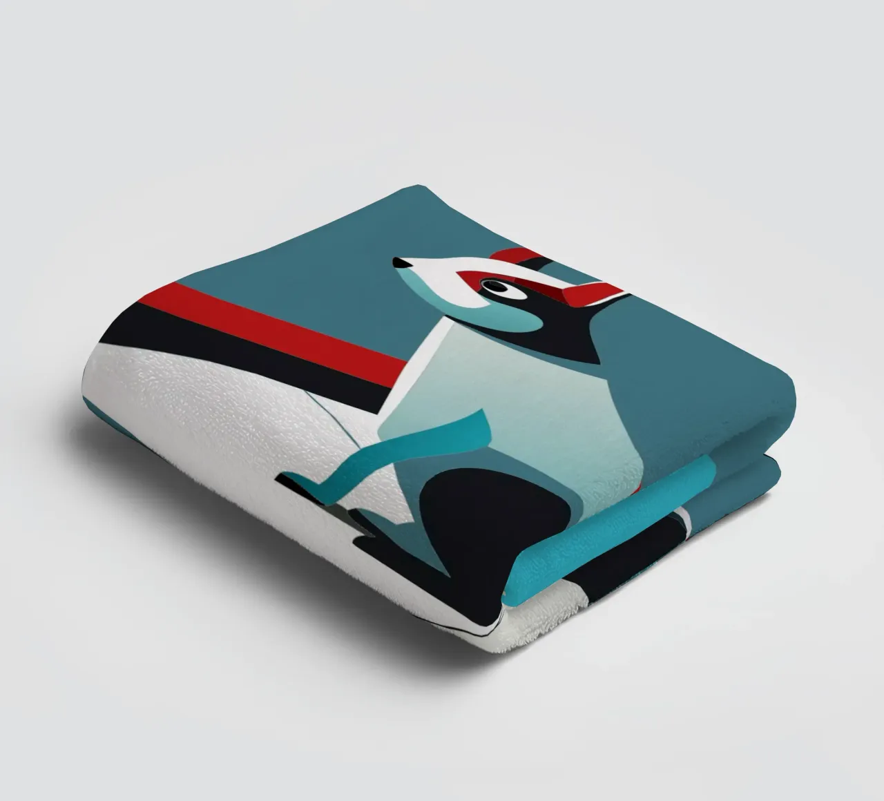 squirrel vector art drawing towel by alghonee