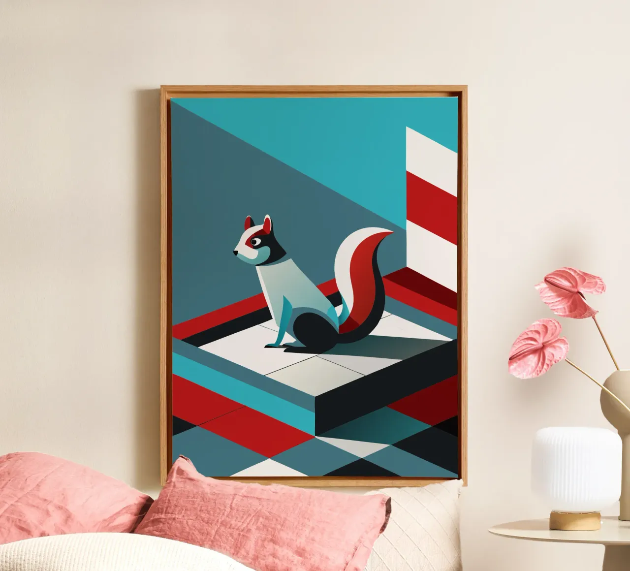 squirrel vector art drawing canvas by alghonee
