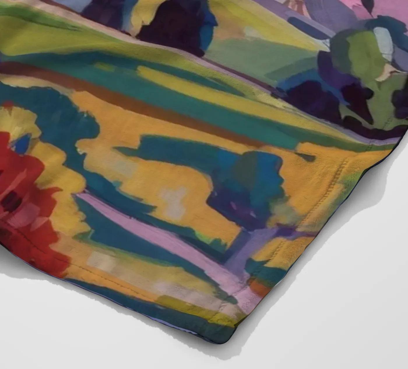 Panorama van patchworkheuvels fleecedeken van Celestial Harmony