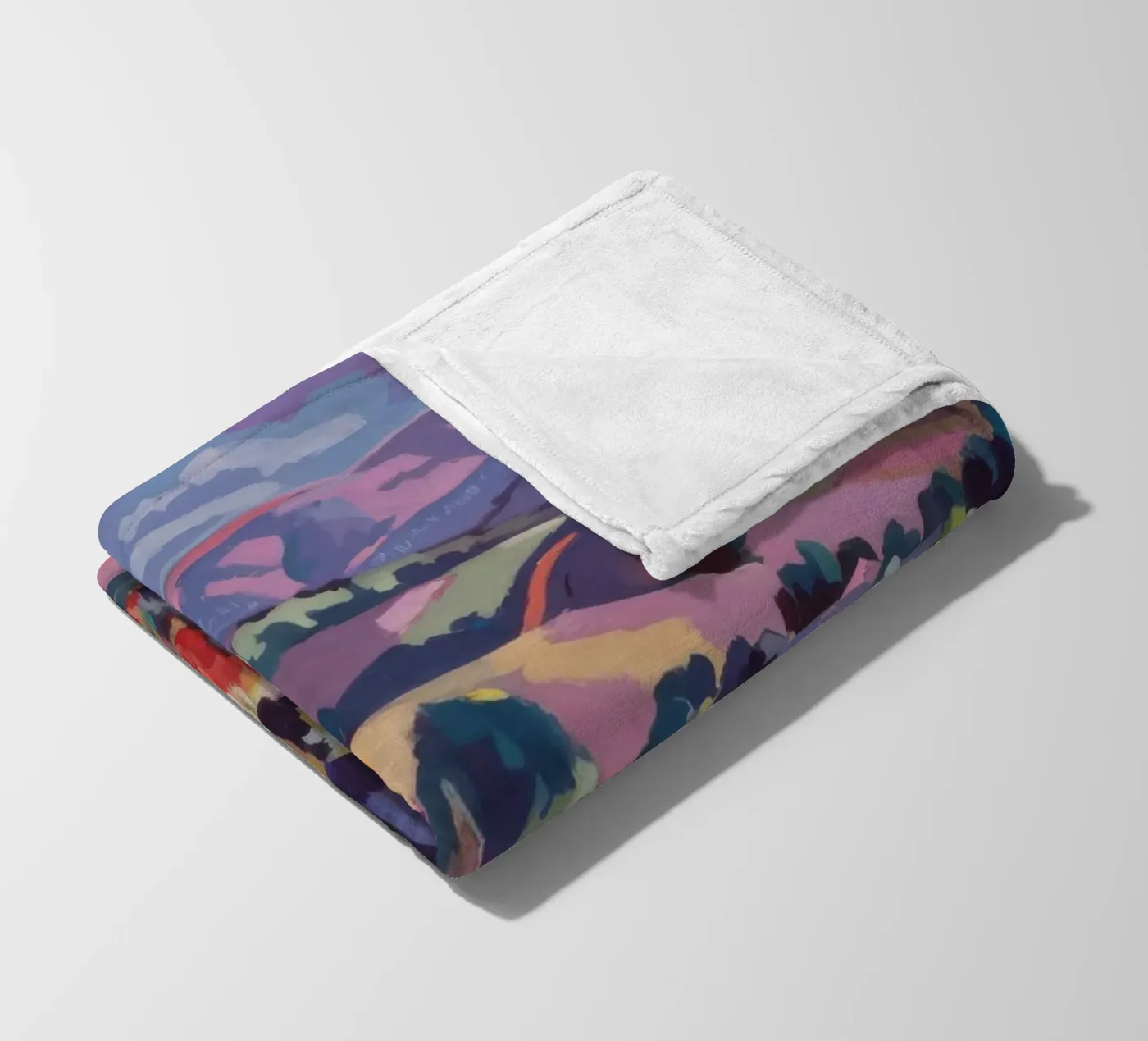 Panorama van patchworkheuvels fleecedeken van Celestial Harmony