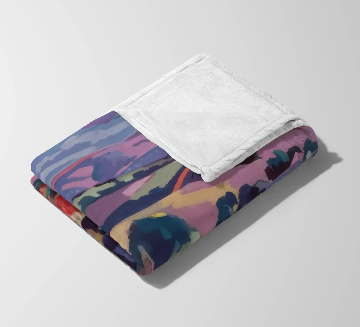 Panorama van patchworkheuvels fleecedeken van Celestial Harmony