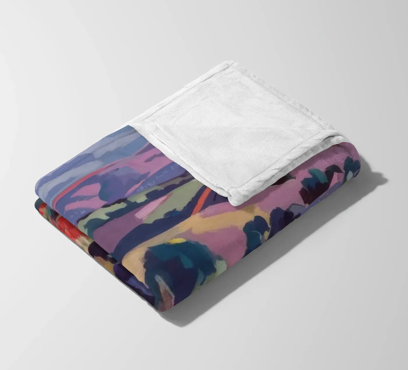 Panorama van patchworkheuvels fleecedeken van Celestial Harmony