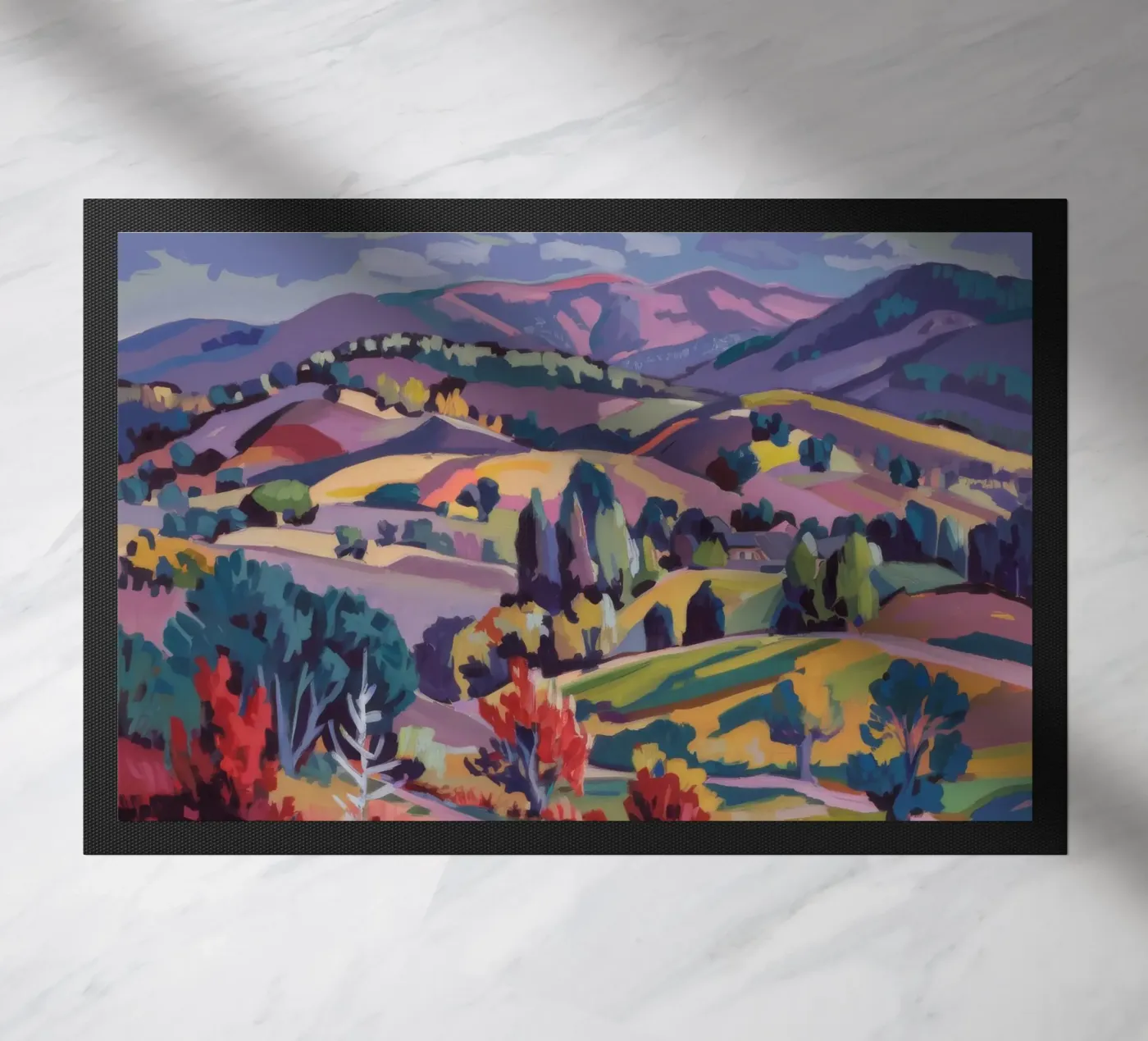 Patchwork Hills Panorama deurmat van Celestial Harmony