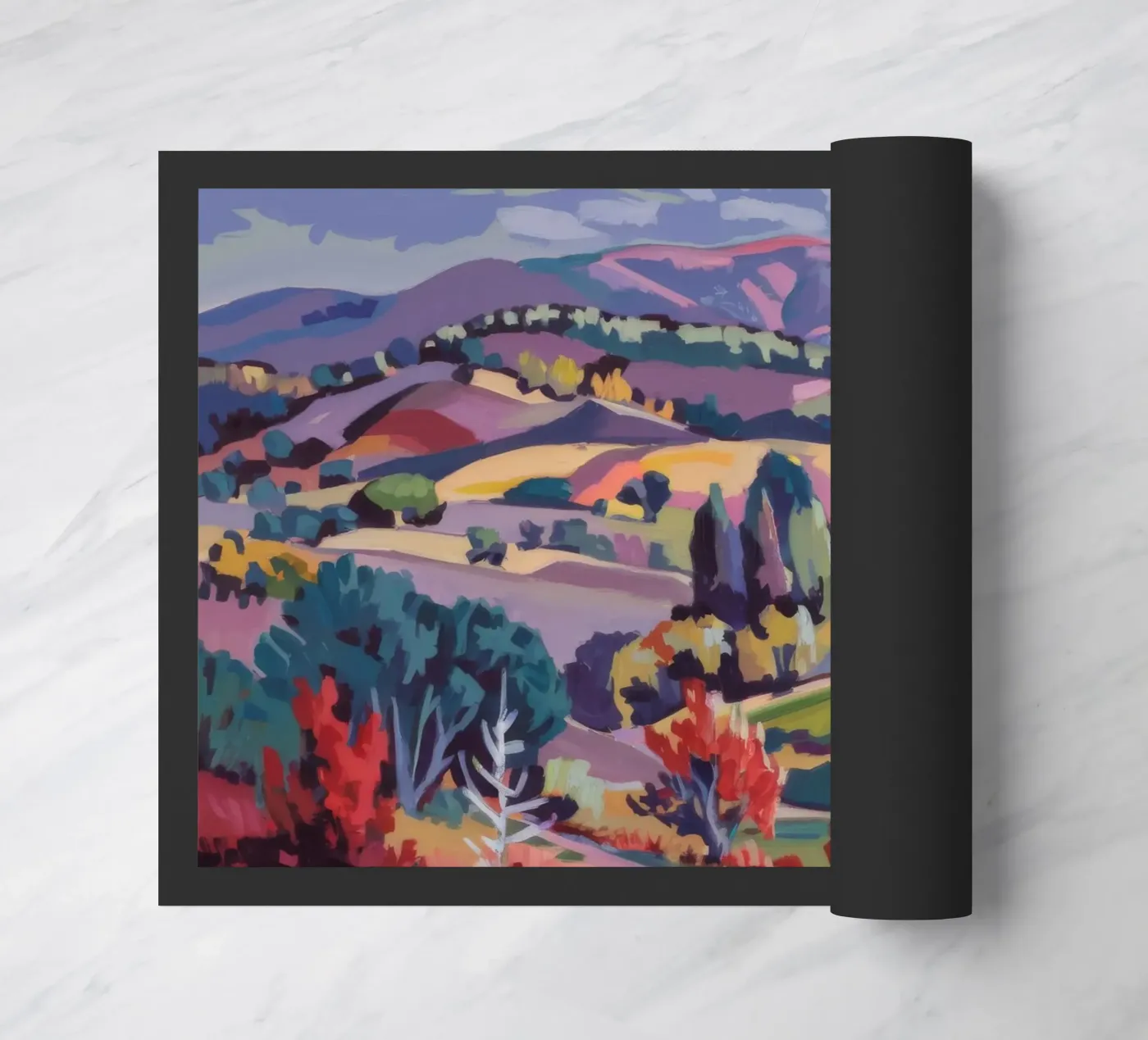 Patchwork Hills Panorama deurmat van Celestial Harmony