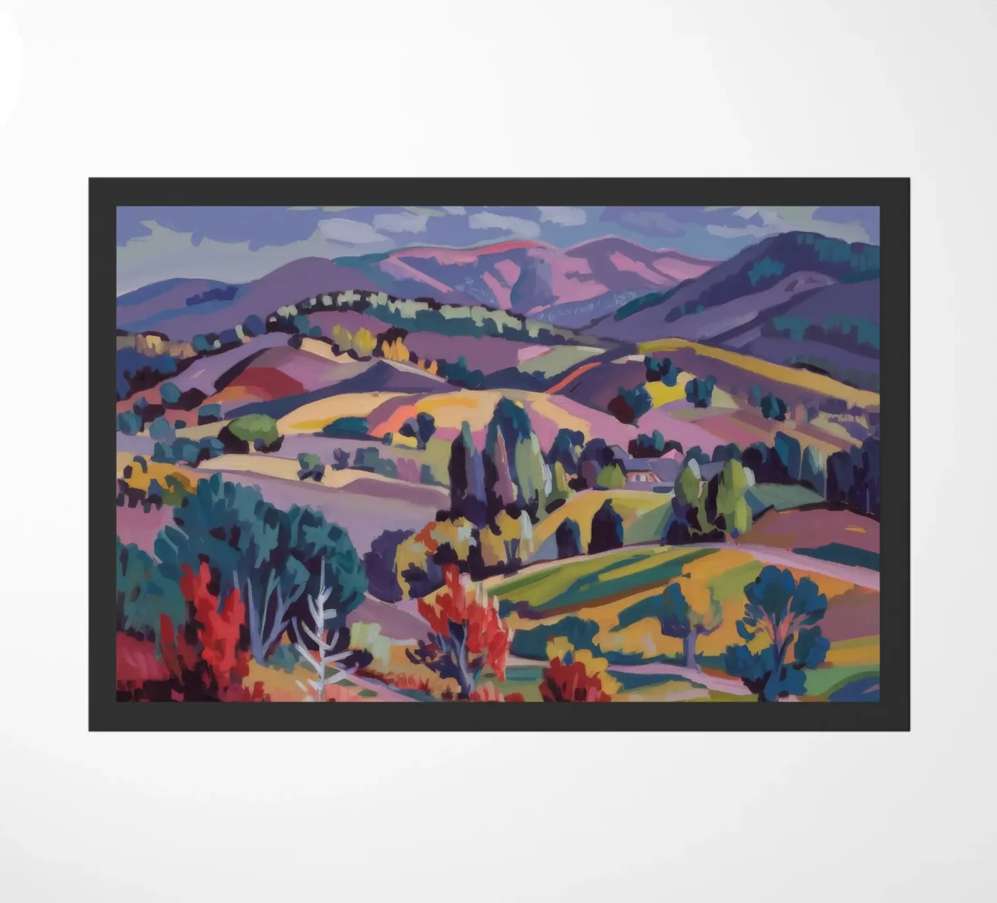 Patchwork Hills Panorama deurmat van Celestial Harmony