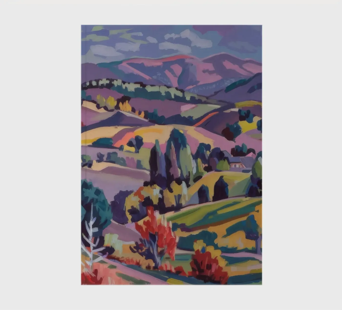 Panorama delle colline Patchwork quaderno da Celestial Harmony