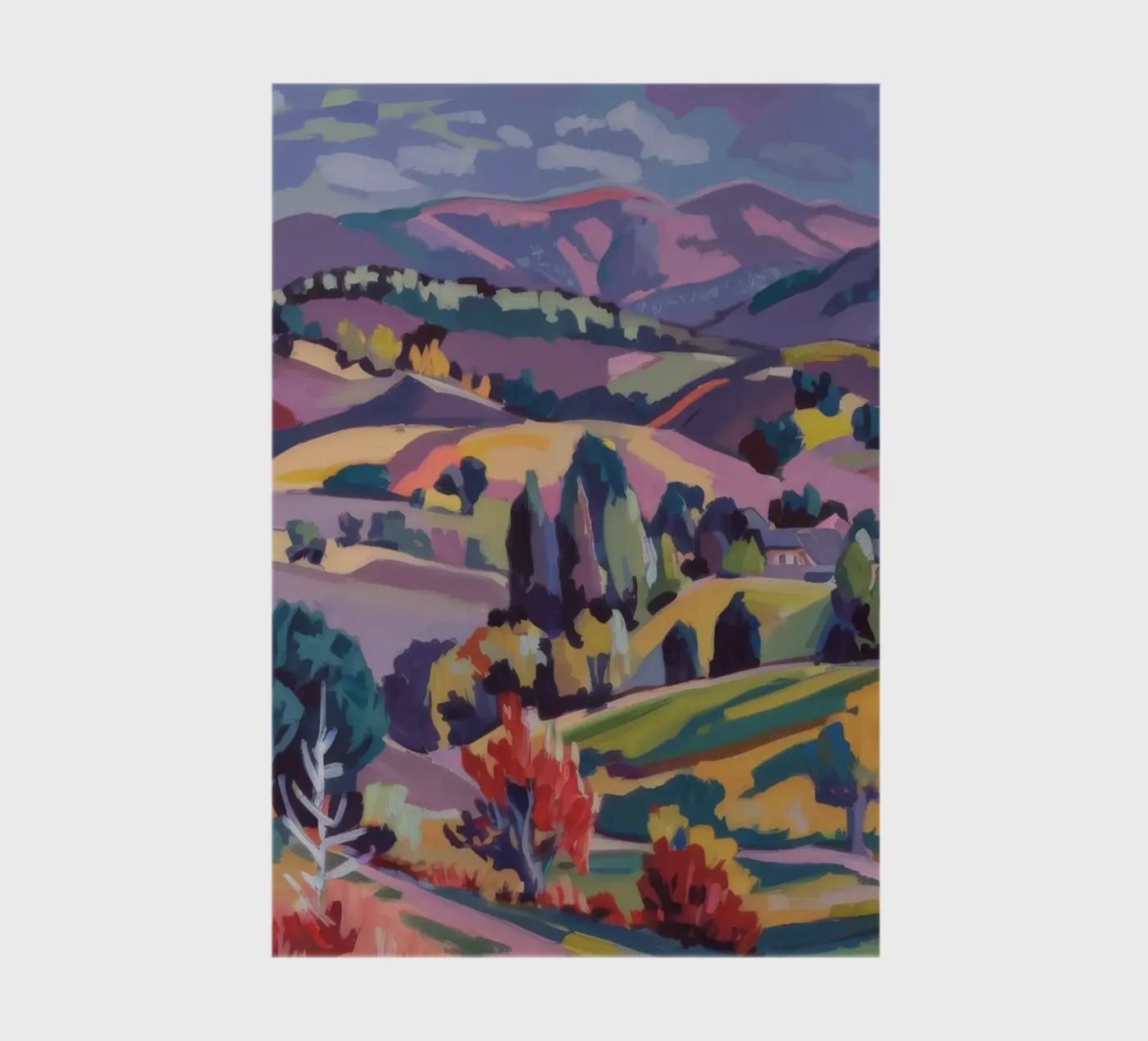 Panorama delle colline Patchwork quaderno da Celestial Harmony