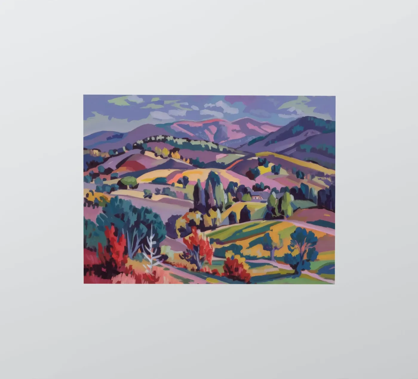Patchwork Hills Panorama sticker by Celestial Harmony