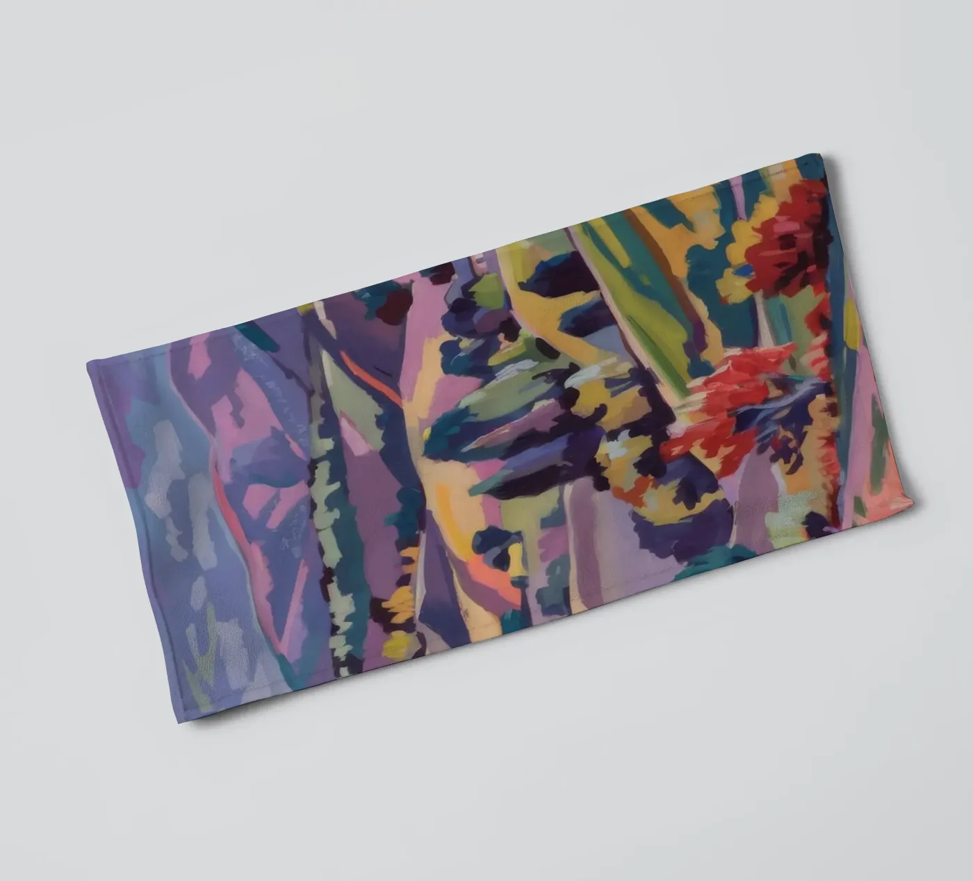 Patchwork Hills Panorama towel by Celestial Harmony
