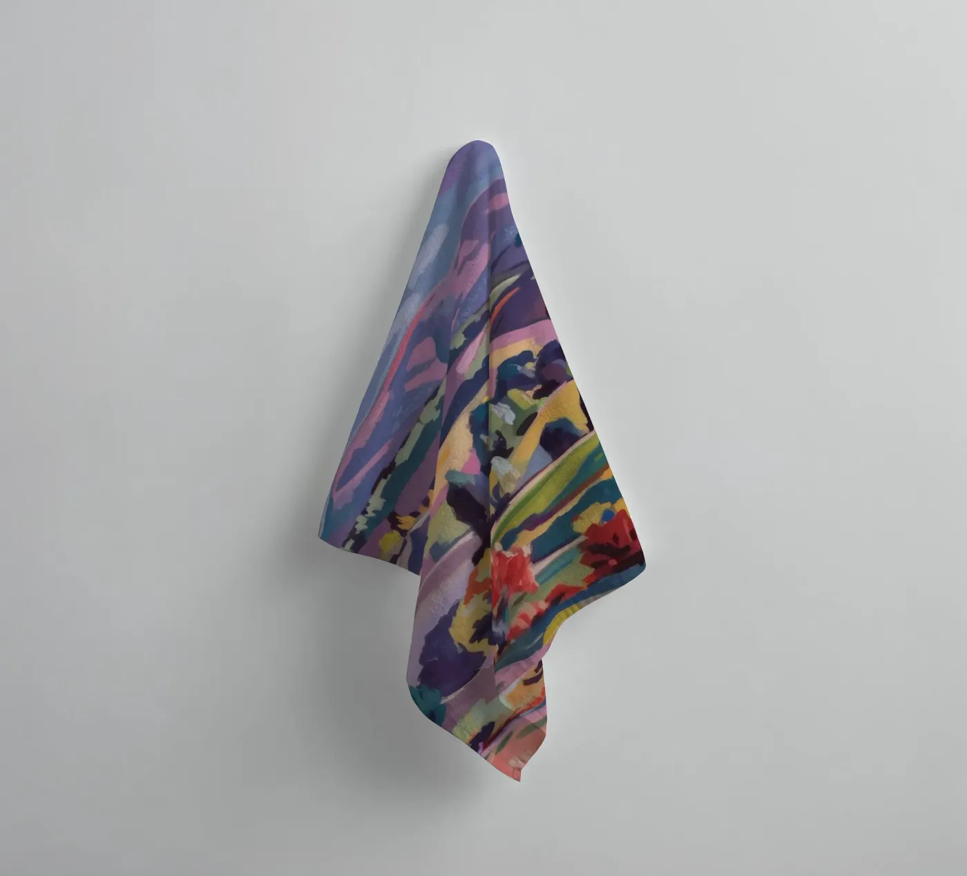 Patchwork Hills Panorama towel by Celestial Harmony
