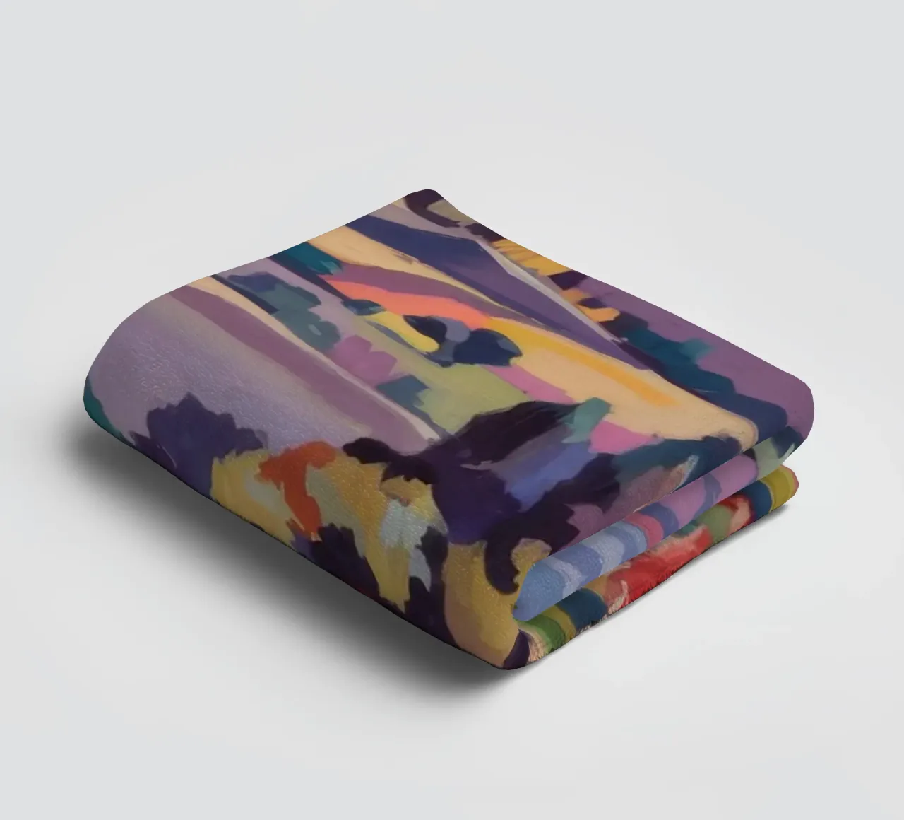 Patchwork Hills Panorama towel by Celestial Harmony