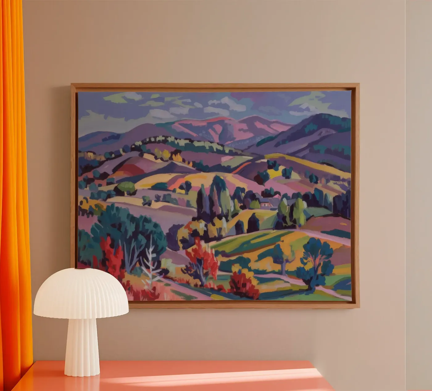 Patchwork Hills Panorama canvas by Celestial Harmony