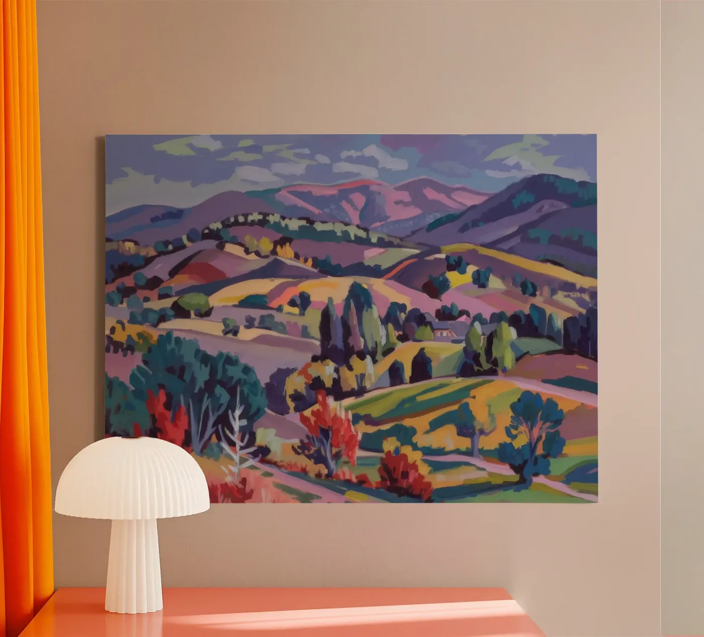 Patchwork Hills Panorama canvas by Celestial Harmony