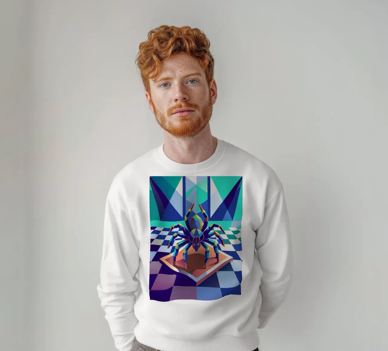 tarantula araña vector art dibujo sudadera de alghonee