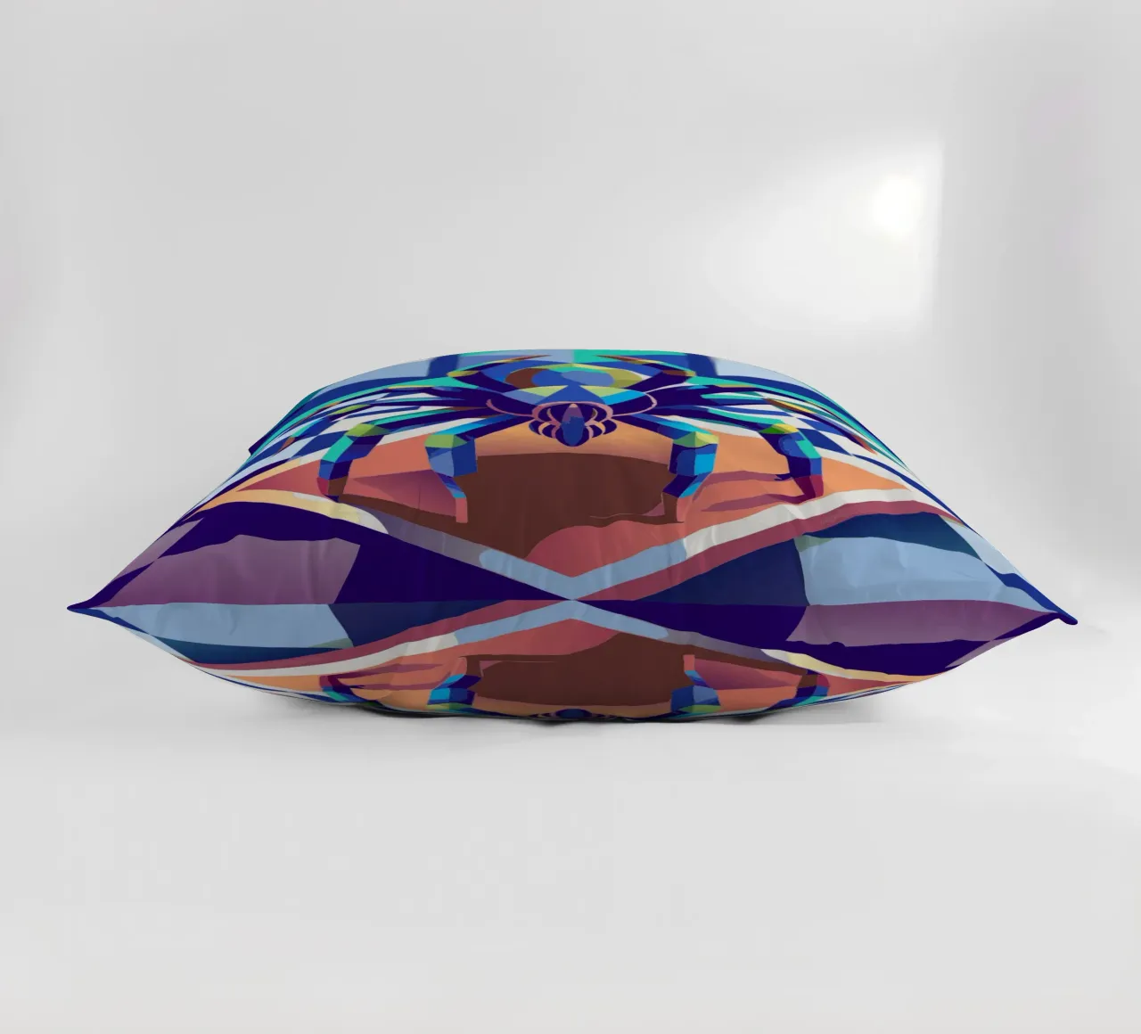 tarantula spider vector art drawing decorative cushion by alghonee
