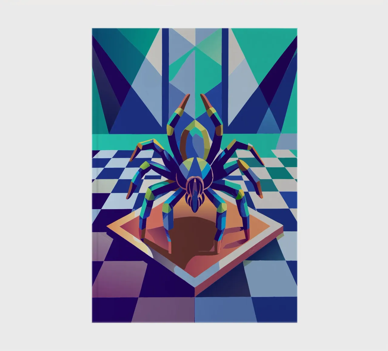tarantula spider vector art drawing notebook by alghonee