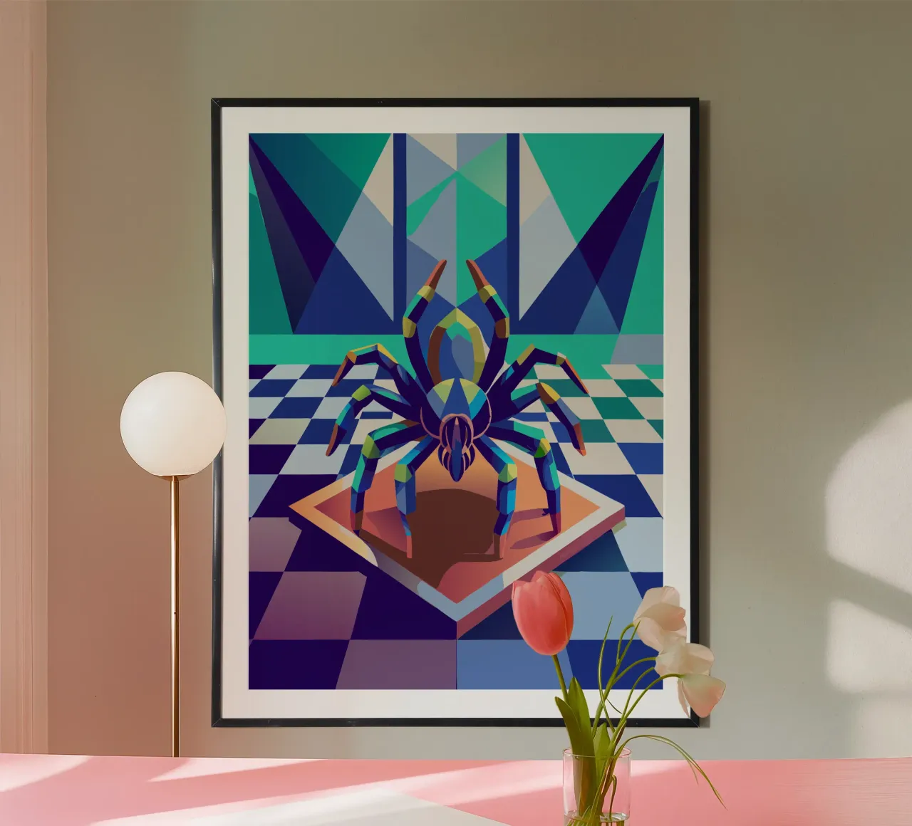 tarantula spin vector kunst tekening hahnemühle van alghonee