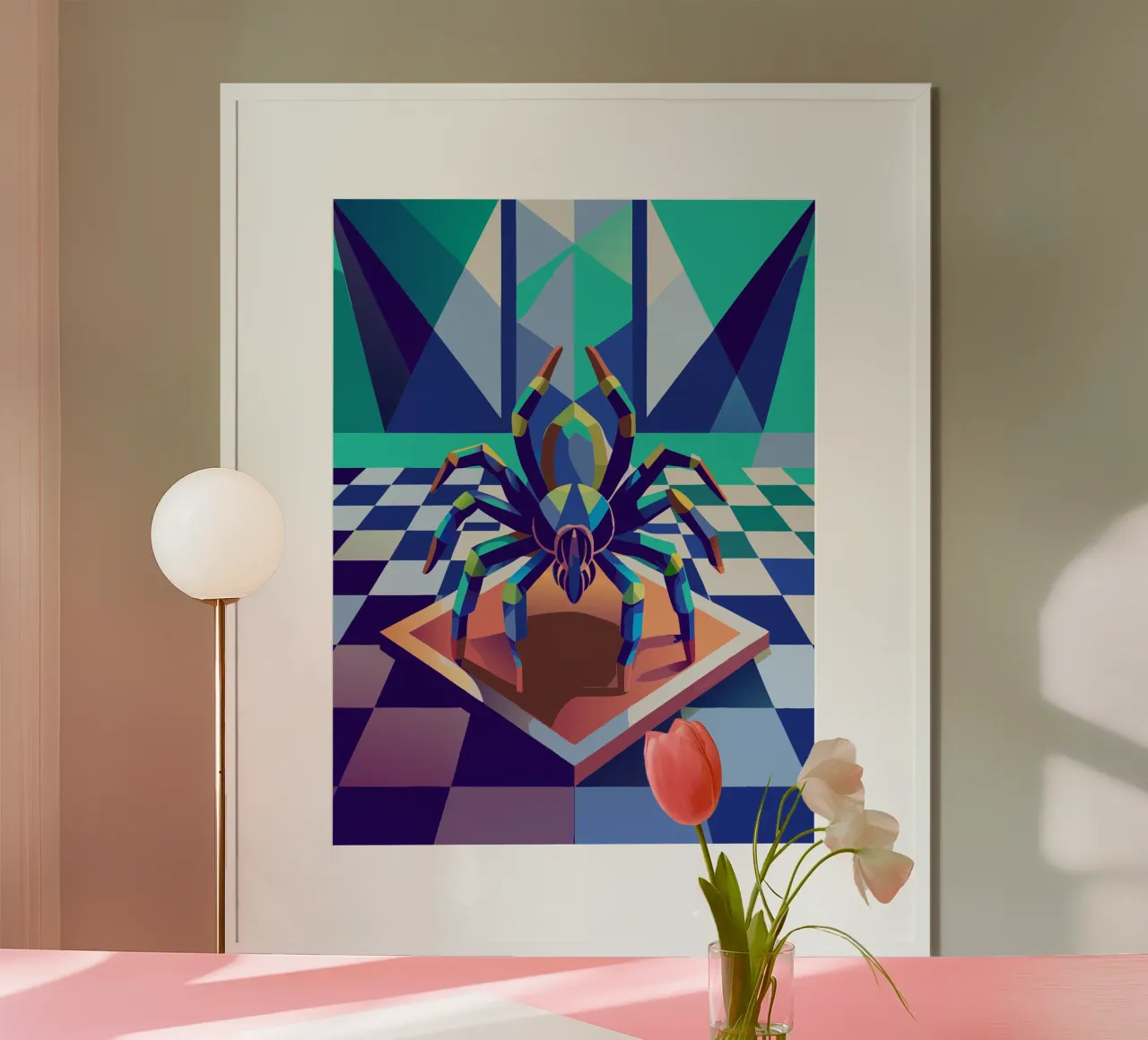 tarantula spin vector kunst tekening hahnemühle van alghonee