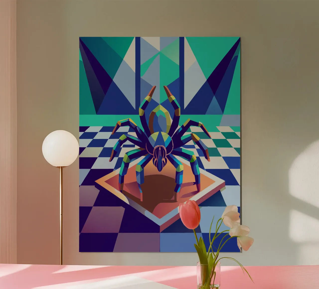 tarantula spin vector kunst tekening hahnemühle van alghonee