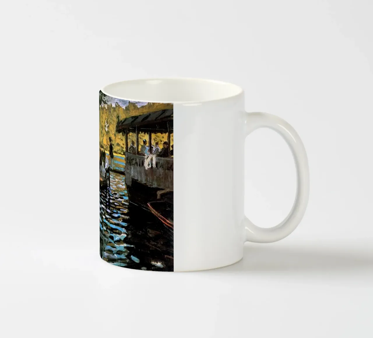 ein beliebter Badeort an der Seine Keramik Tasse von SMG Store