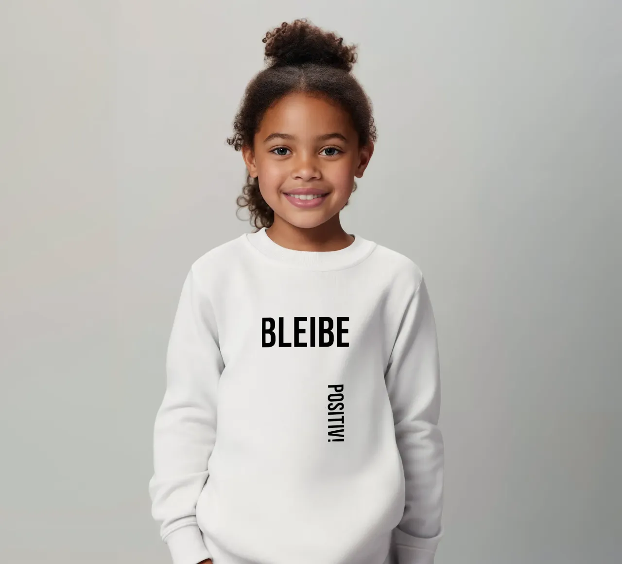 Rimanete positivi! felpa bambino da YV TYPOGRAPHY